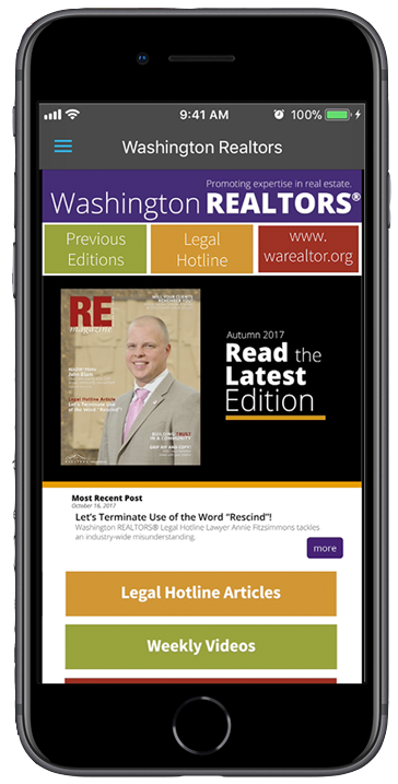 EXCEL app - WA Realtors