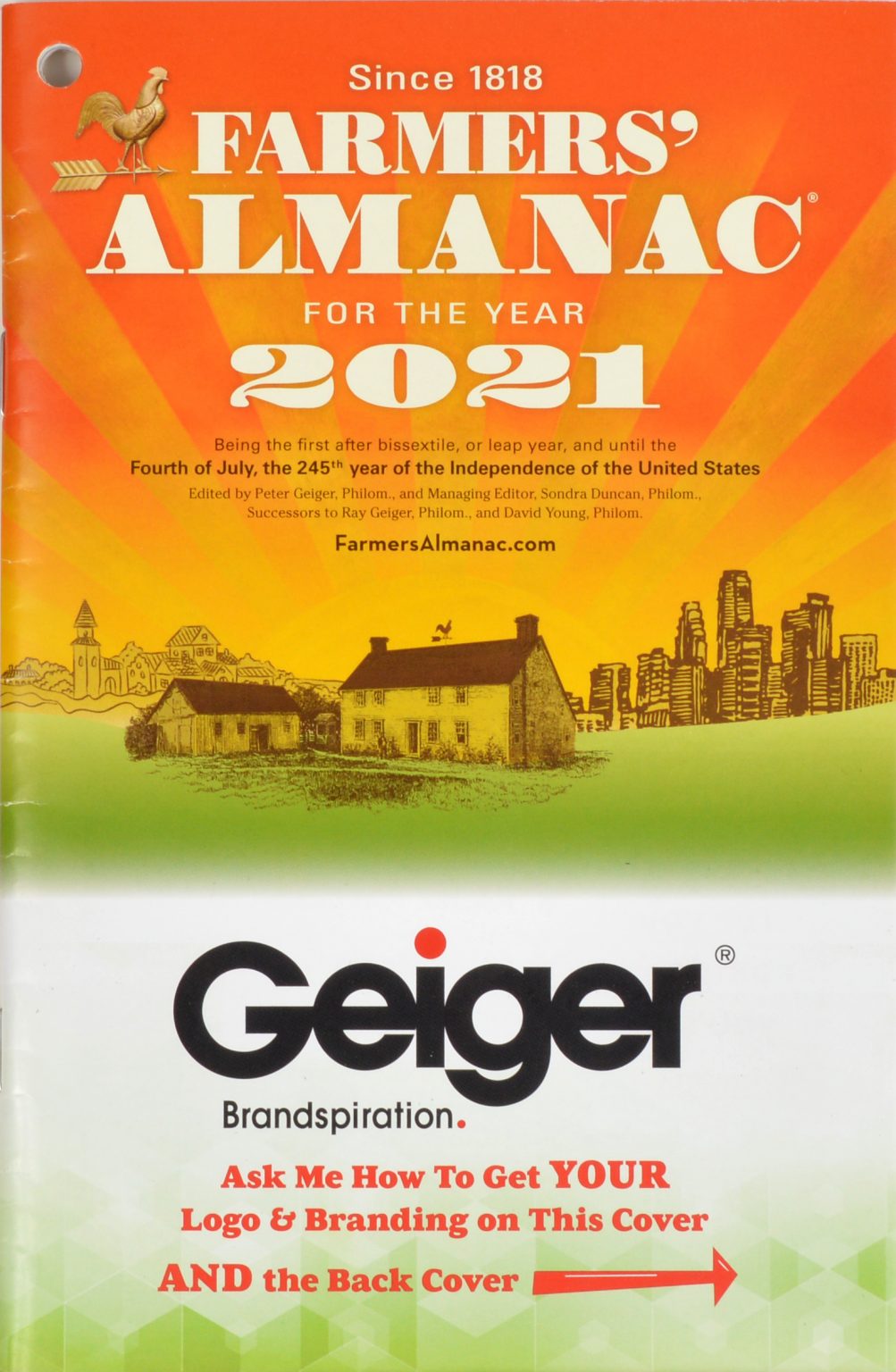 Farmers' Almanac 2021 Walsworth