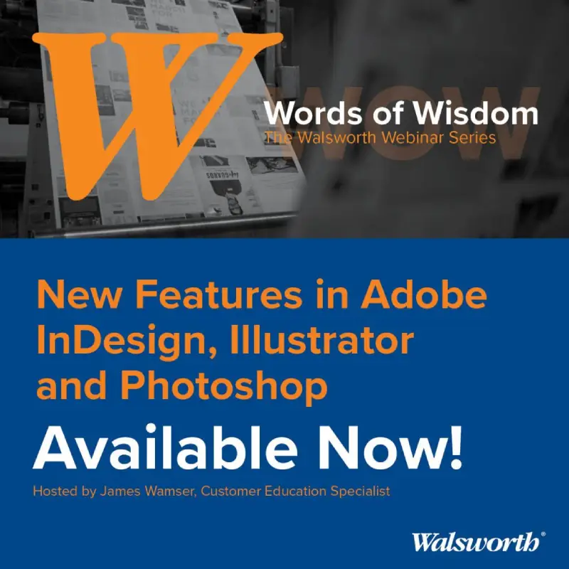 New Features in InDesign, Illustrator and Photoshop webinar