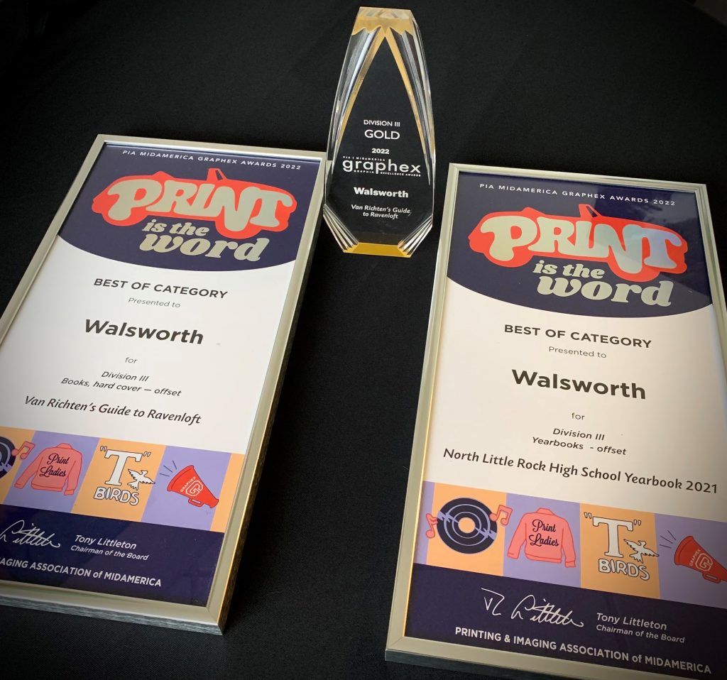 3 Awards from Graphex 2021 for Walsworth.