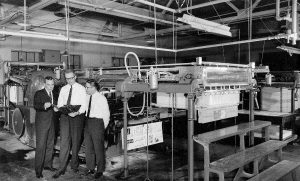 Ovid H Bell with Production Manager by Sheetfed Press 