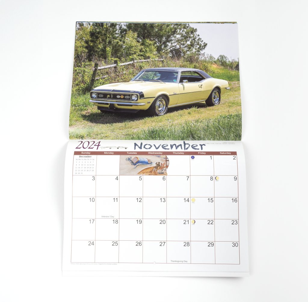 antique automobile calendar