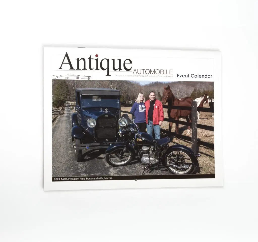 Antique Automobile Calendar Cover