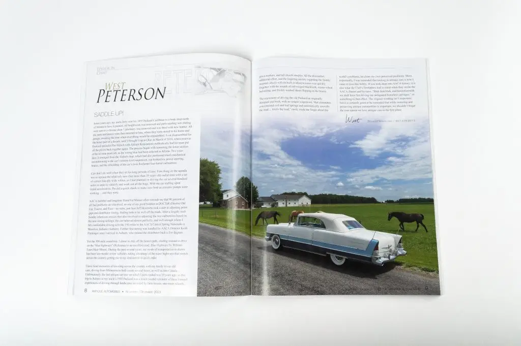 Antique Automobile Spread