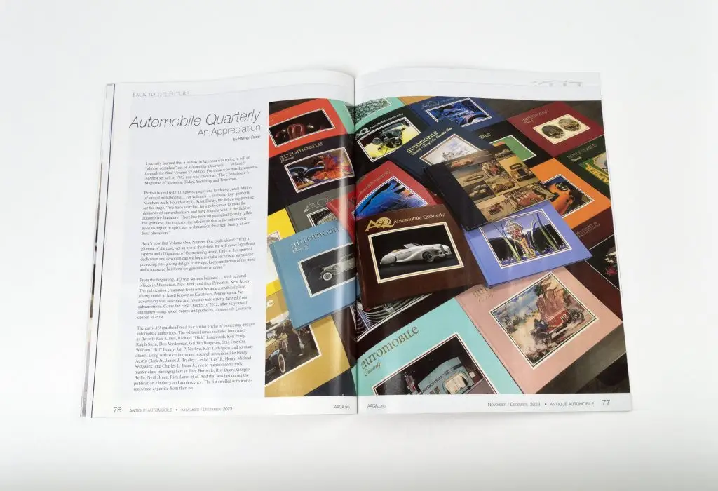 Antique Automobile Spread