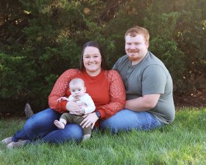 Autumn Barker, her husband and her son. A nice family photo