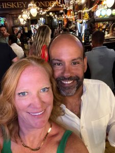 Kirsten with her boyfriend Marco