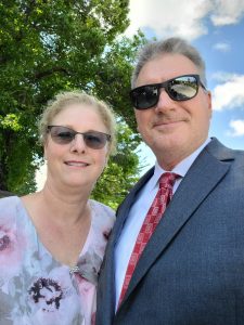 David Grisa with his wife