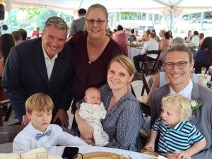 David Grisa with his family