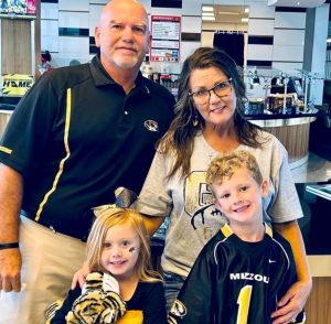 Kevin Werderhausen with his family