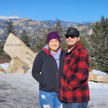 Katie Kovets couple photograph at Estes Park