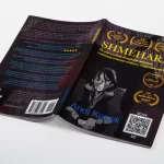 A magazine cover spread open with the title Shmehara