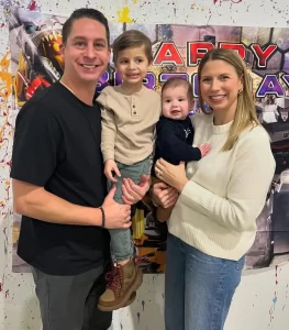 Michelles son Richard with Chelsea and their sons Preston and Miles