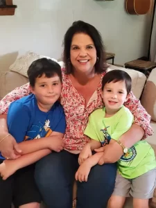 Sara and her two sons
