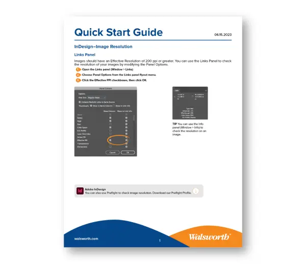 InDesign – Image Resolution