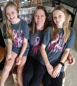 Lindsay and her two girls, Jaden and Addison