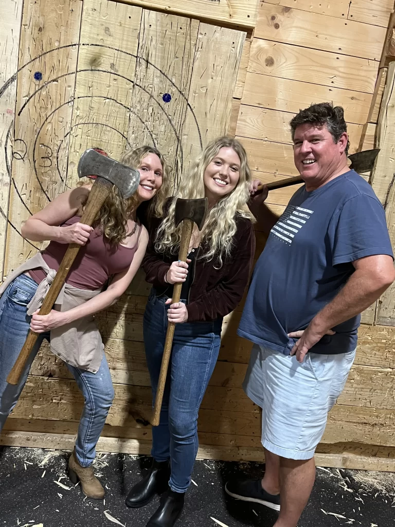 Jim with his daughter, Brooke, and wife, Kristen