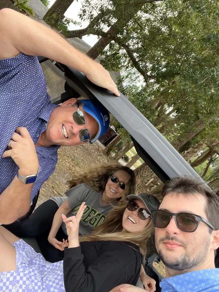 Jim's family, along with his daughter's boyfriend