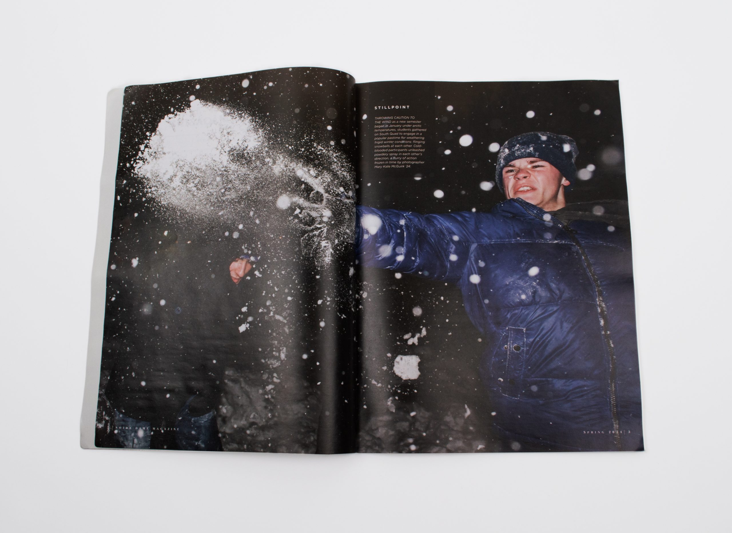 Notre Dame Magazine Spread