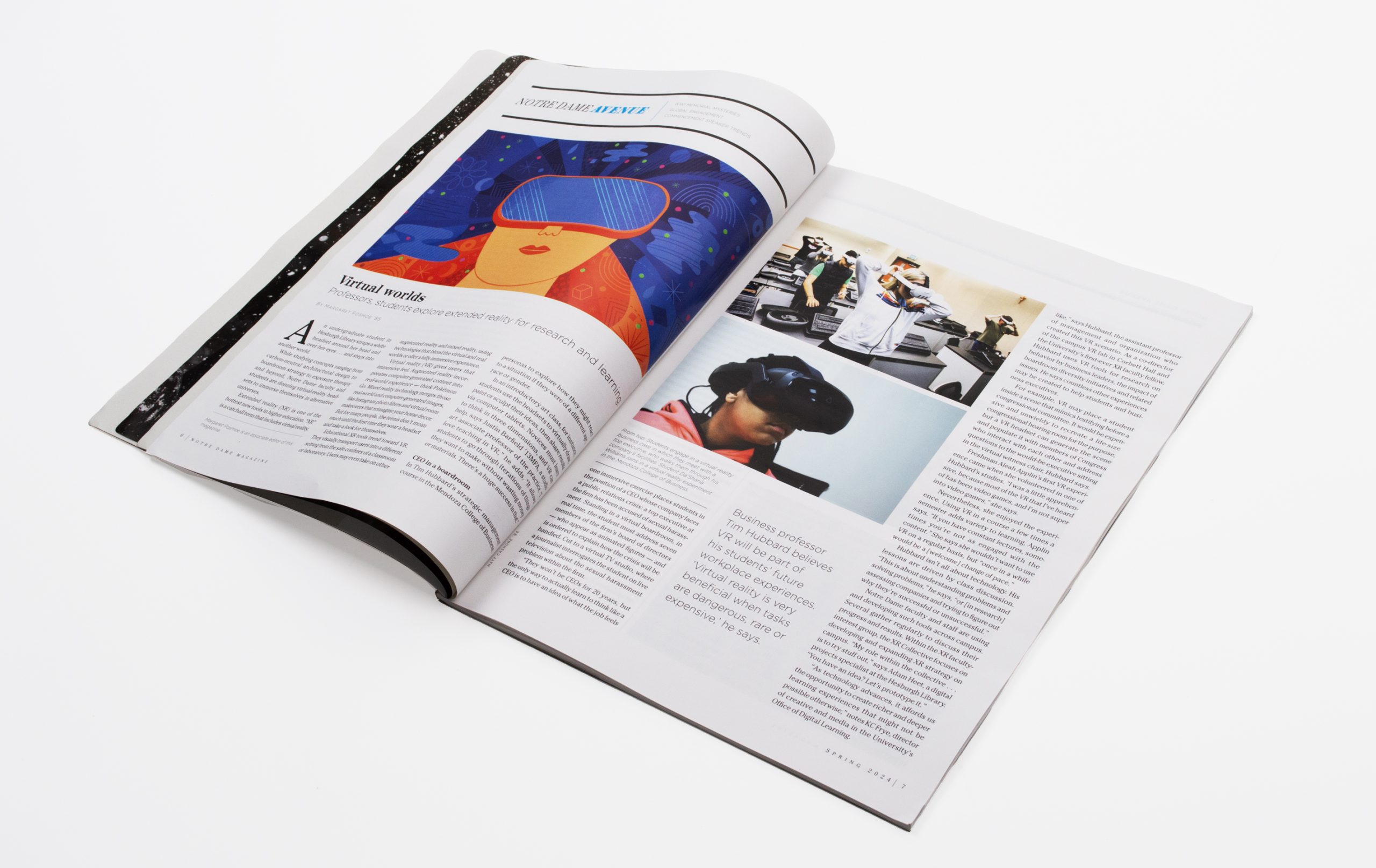 Notre Dame Magazine Spread