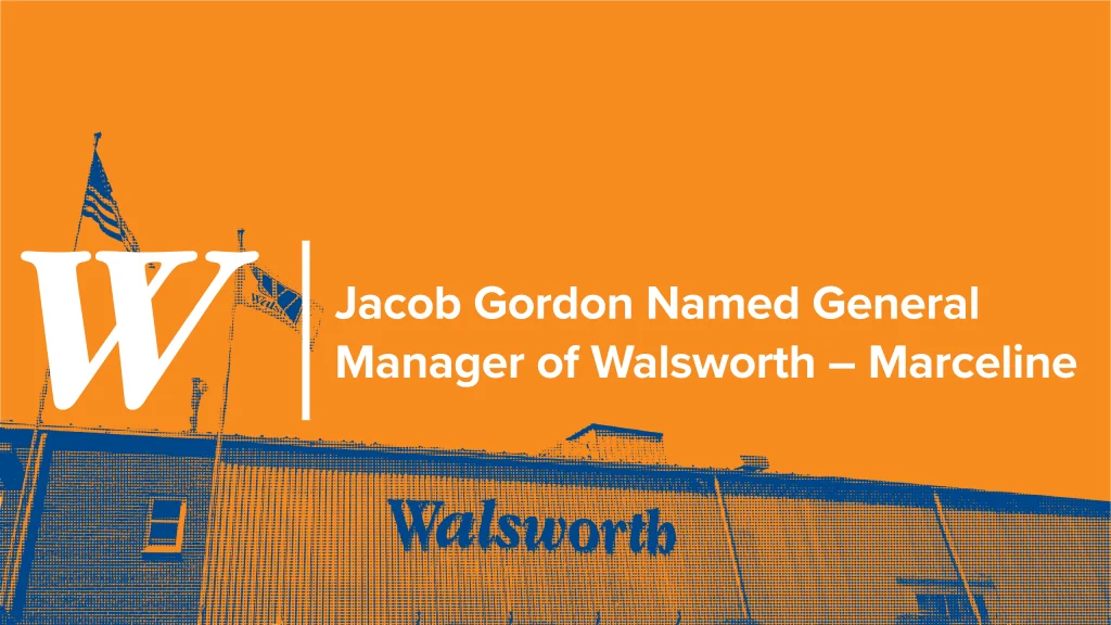 Jacob Gordon named General Manager of Walsworth - Marceline
