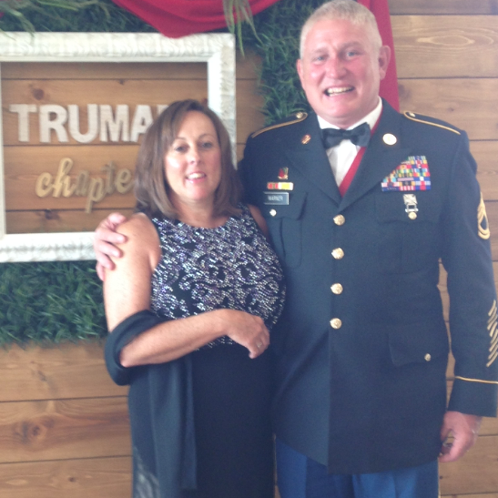 Angie Warner and husband at Truman Chapter event